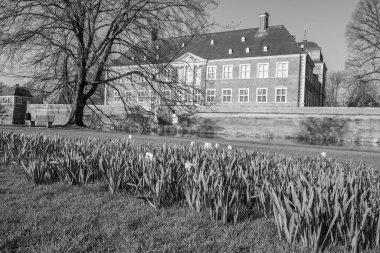 Almanya 'daki Ahaus Şatosu ve Şehri