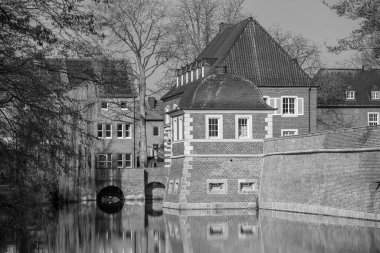 Almanya 'daki Ahaus Şatosu ve Şehri