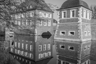 Almanya 'daki Ahaus Şatosu ve Şehri