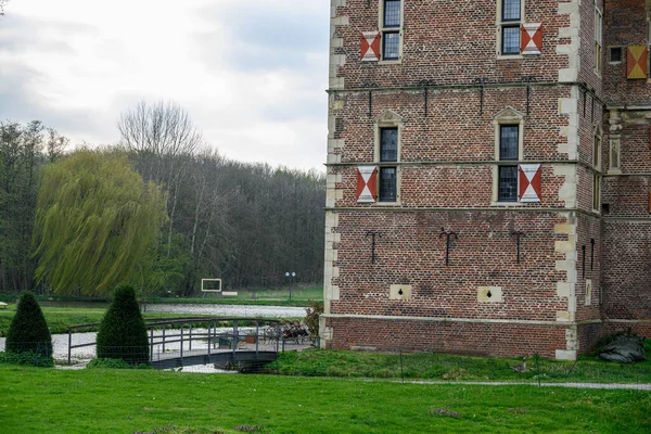 Stad Urk Vele Tulpen Nederlanden Het Voorjaar — Stockfoto