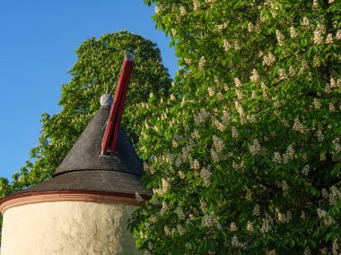 Almanya 'daki Moselle nehrinin Trier kenti.