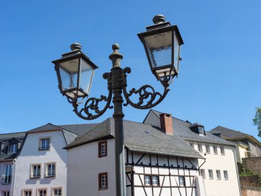 Almanya 'daki Moselle nehrinin Trier kenti.