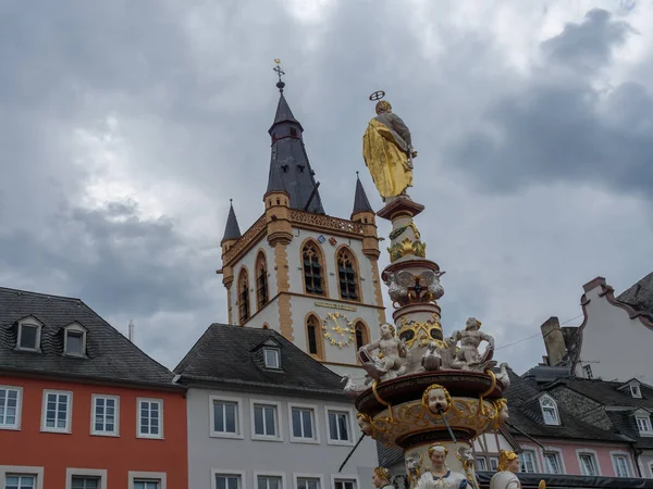 Stare Miasto Triera Nad Rzeką Moselle Niemczech — Zdjęcie stockowe