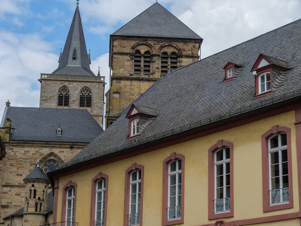 Staré Město Trier Řeky Moselle Německu — Stock fotografie