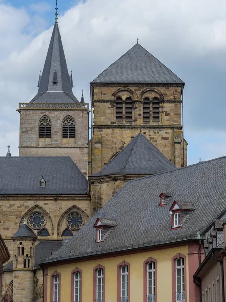 Die Trierer Altstadt Der Mosel Deutschland — Stockfoto