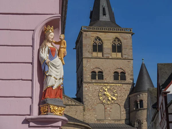 Staré Město Trier Řeky Moselle Německu — Stock fotografie