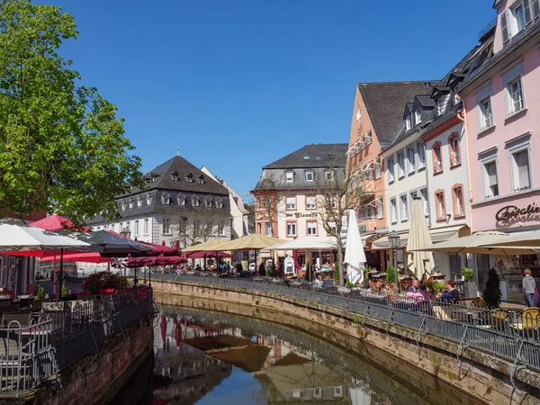 Malé Město Saarburg Řeky Saar Německu — Stock fotografie