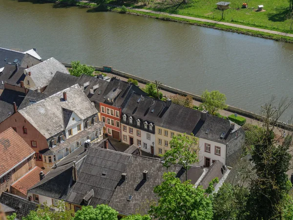 Den Lilla Staden Saarburg Vid Saarfloden Tyskland — Stockfoto
