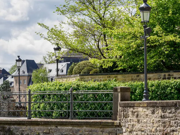 Luxemburgs Stad Våren — Stockfoto