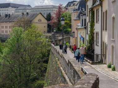 İlkbahar zamanı Lüksemburg şehri