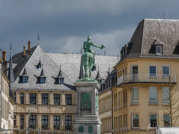 stock image The city of Luxembourg at spring time