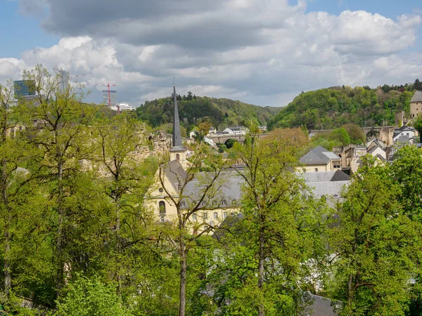 Stad Luxemburg Het Voorjaar — Stockfoto