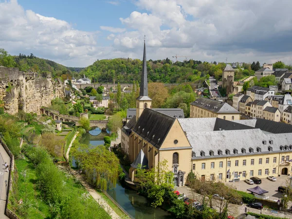 Luxemburg Városa Tavasszal — Stock Fotó