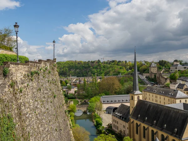 Die Stadt Luxemburg Frühling — Stockfoto