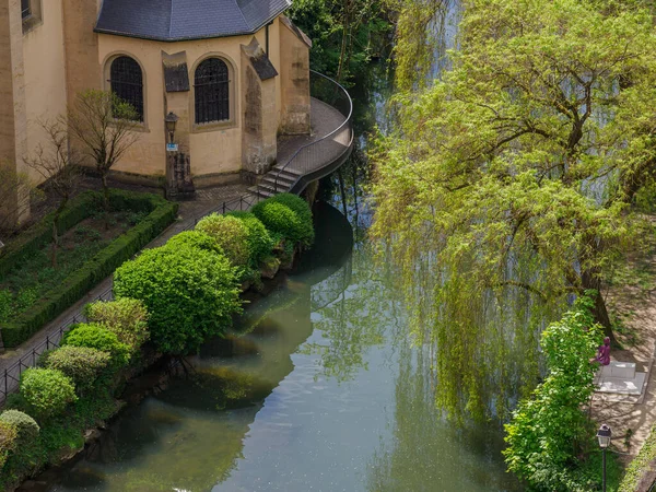 Luxemburgs Stad Våren — Stockfoto