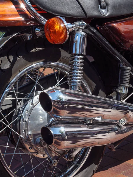 Много Деталей Старых Мотоциклов — стоковое фото
