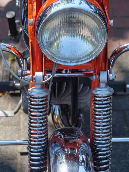 Veel Details Van Oude Motorfietsen — Stockfoto