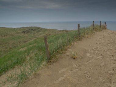 Egmond, Hollanda 'nın kuzey sahilinde.