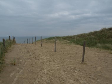 Egmond, Hollanda 'nın kuzey sahilinde.