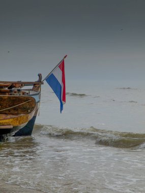 Egmond, Hollanda 'nın kuzey sahilinde.