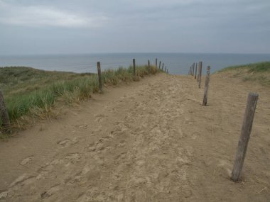 Egmond, Hollanda 'nın kuzey sahilinde.