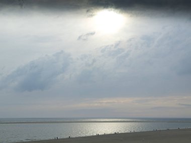 Alman kuzey denizindeki Borkum adası.