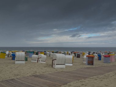 Alman kuzey denizindeki Borkum adası.