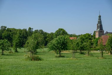 Alman Muensterland 'indeki Raesfeld köyü.