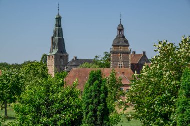 Alman Muensterland 'indeki Raesfeld köyü.