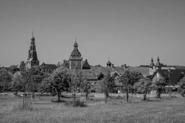 Alman Muensterland 'indeki Raesfeld köyü.
