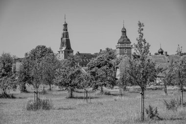 Alman Muensterland 'indeki Raesfeld köyü.