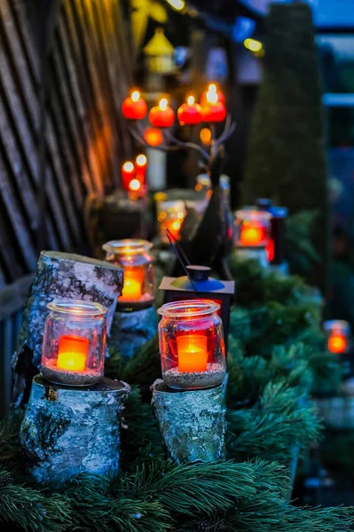 Svíčky Zahradě — Stock fotografie