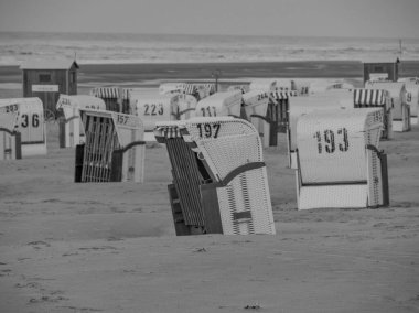 Alman kuzey denizindeki Spiekeroog adası.