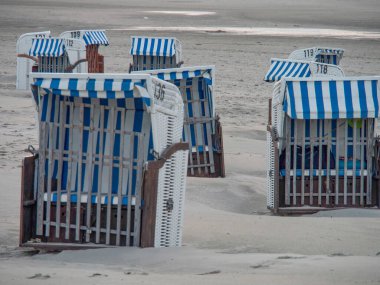 Alman kuzey denizindeki Spiekeroog adası.