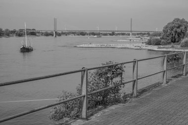 Ren Nehri kıyısındaki Rees şehri.