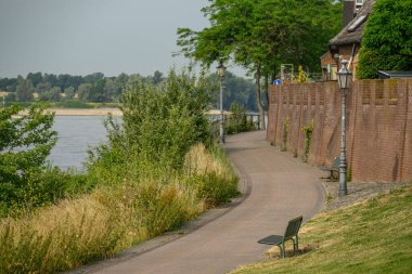 Ren Nehri kıyısındaki Rees şehri.