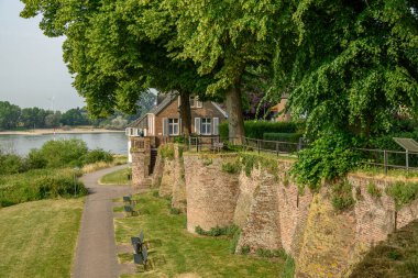 Ren Nehri kıyısındaki Rees şehri.