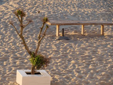 De Haan 'da yaz akşamı Kuzey Denizi' nde Belçika 'da