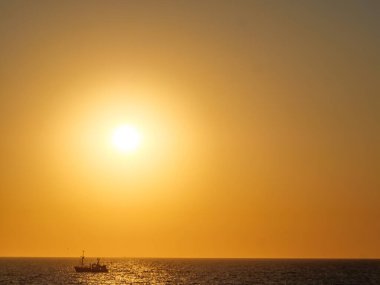 De Haan 'da yaz akşamı Kuzey Denizi' nde Belçika 'da