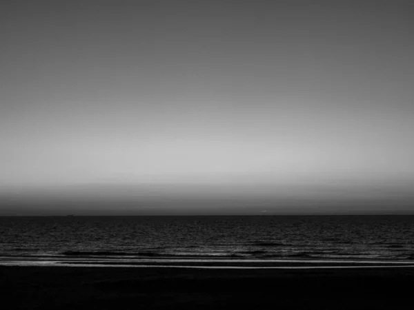 Захід Сонця Пляжі Хаан Бельгія — стокове фото
