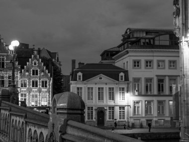 Belçika 'nın eski kenti Gent.