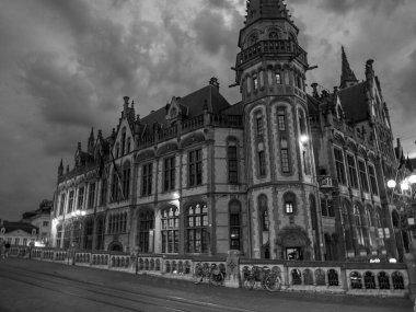 Belçika 'nın eski kenti Gent.