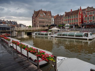 Belçika 'nın eski kenti Gent.