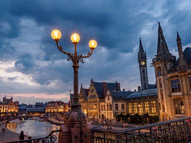 Belçika 'nın eski kenti Gent.