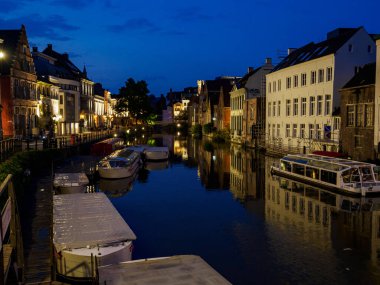 Belçika 'nın eski kenti Gent.