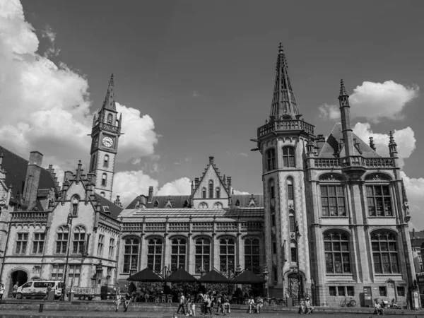 比利时的根特古城 — 图库照片