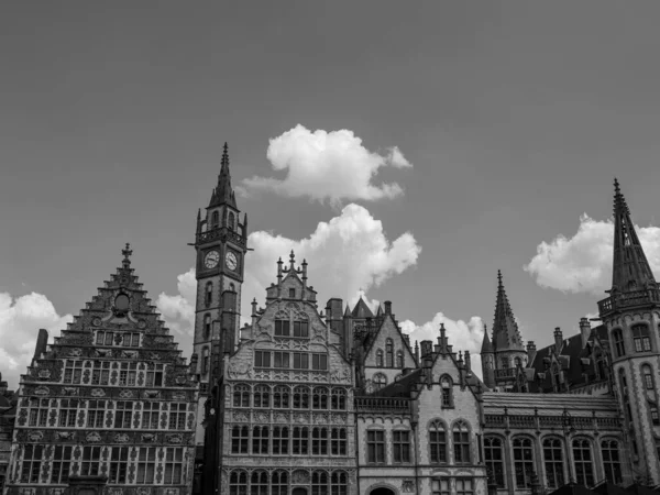 比利时的根特古城 — 图库照片