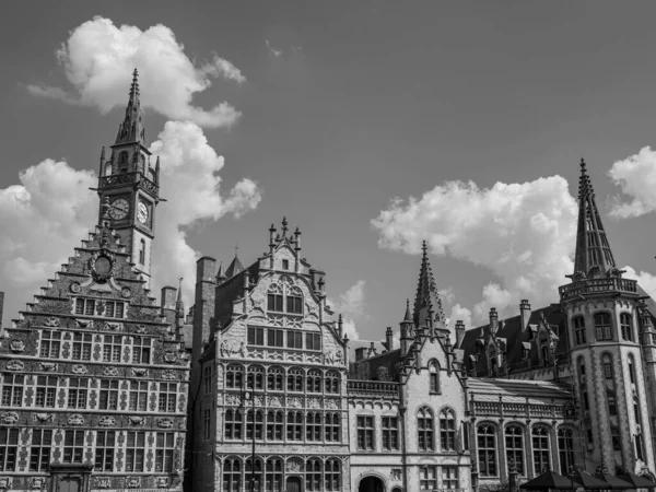 Cidade Velha Gent Bélgica — Fotografia de Stock