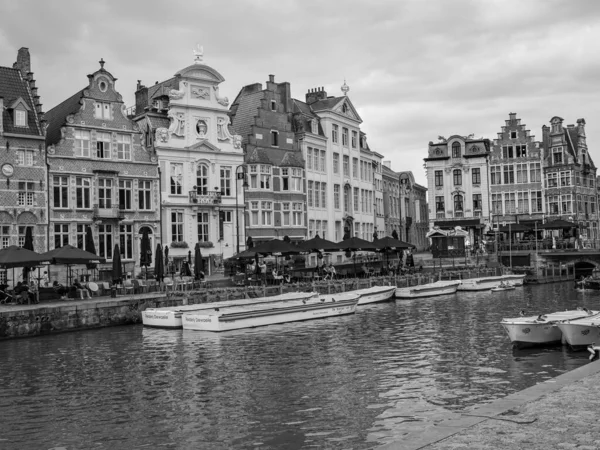 Παλιά Πόλη Της Gent Στο Βέλγιο — Φωτογραφία Αρχείου