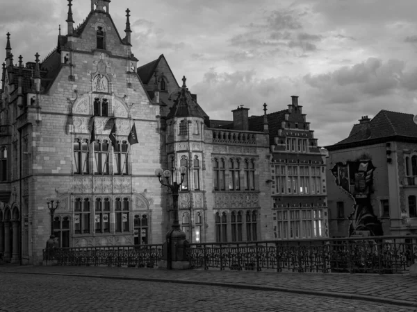 Staré Město Gent Belgii — Stock fotografie